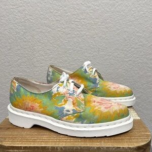 Dr Martens Lester Tie Dye Cavas Shoes Size 6